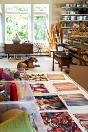 ..and has a beautiful studio filled with light.